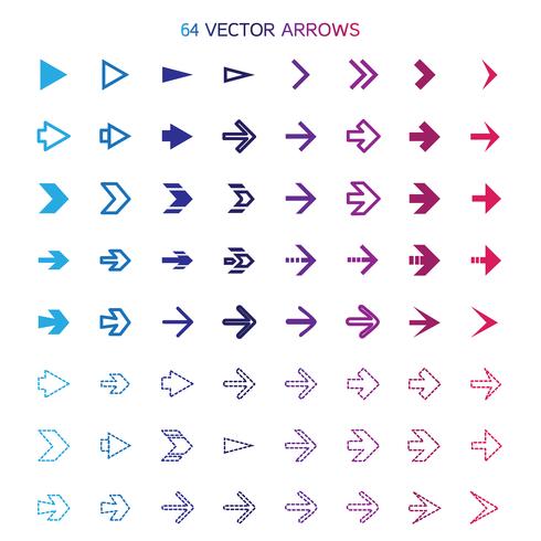 Isolated arrows set, undo and previous buttons vector