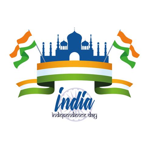 India independence day card vector