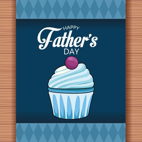 Happy fathers day card vector