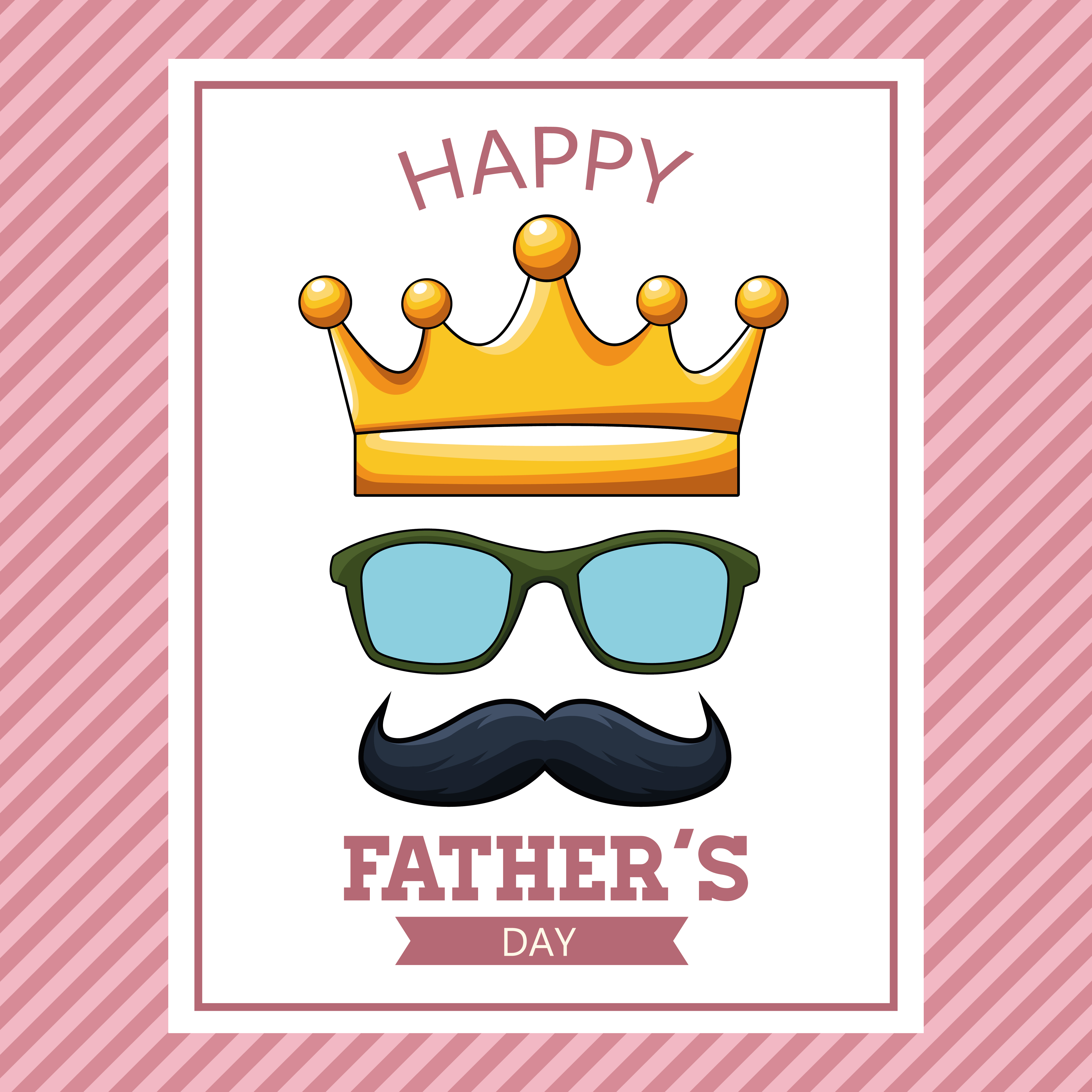 Happy fathers day card 657259 Vector Art at Vecteezy