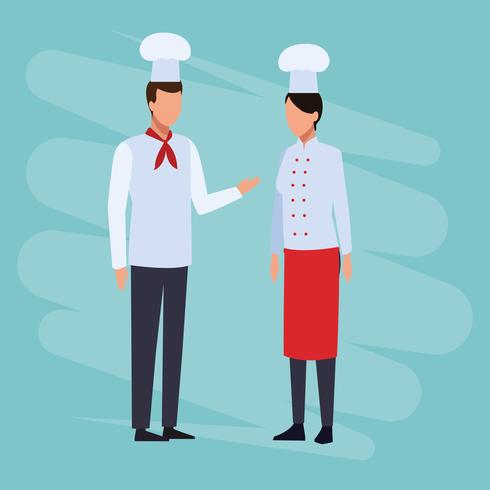 Chefs Job and workers vector