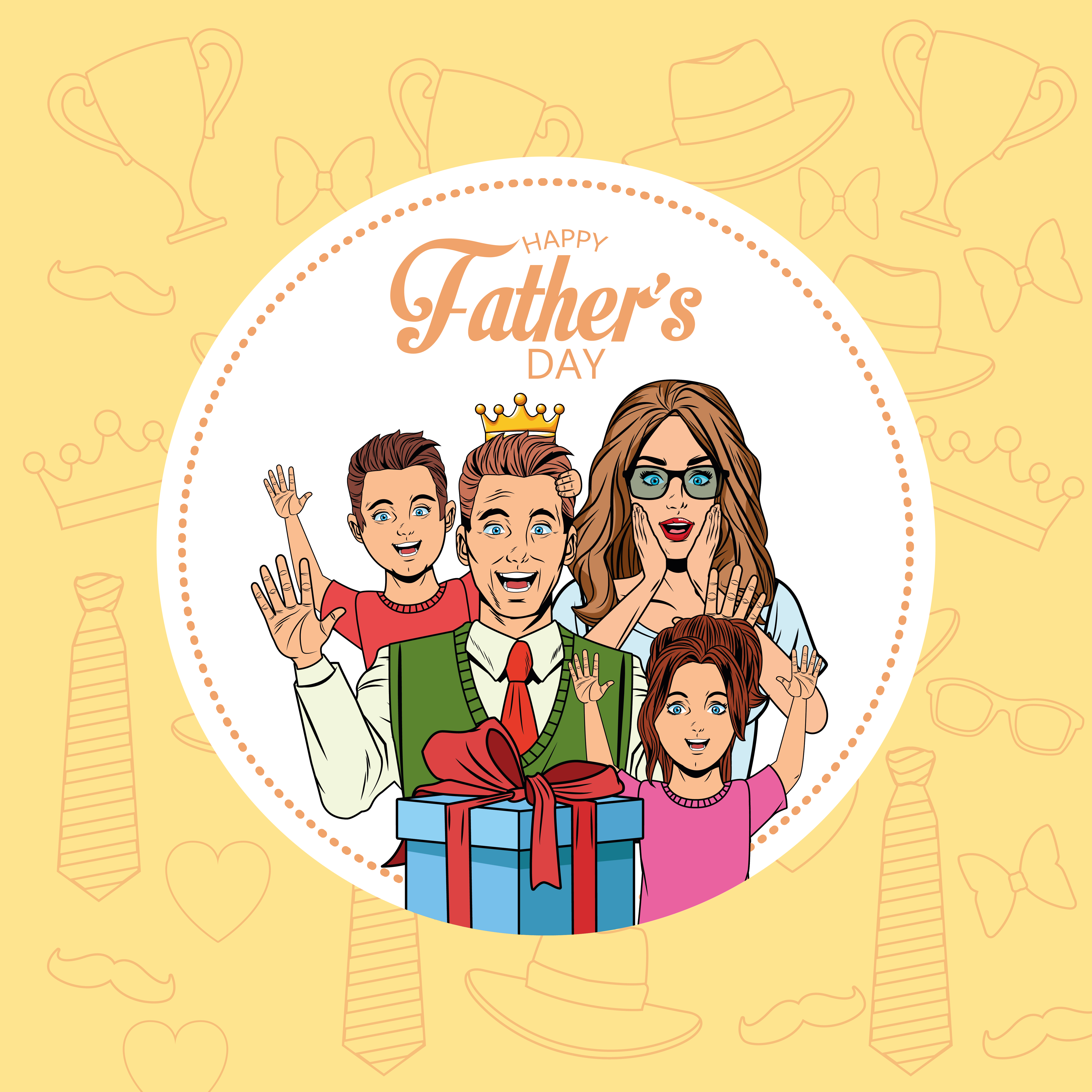 Download Happy fathers day card - Download Free Vectors, Clipart ...