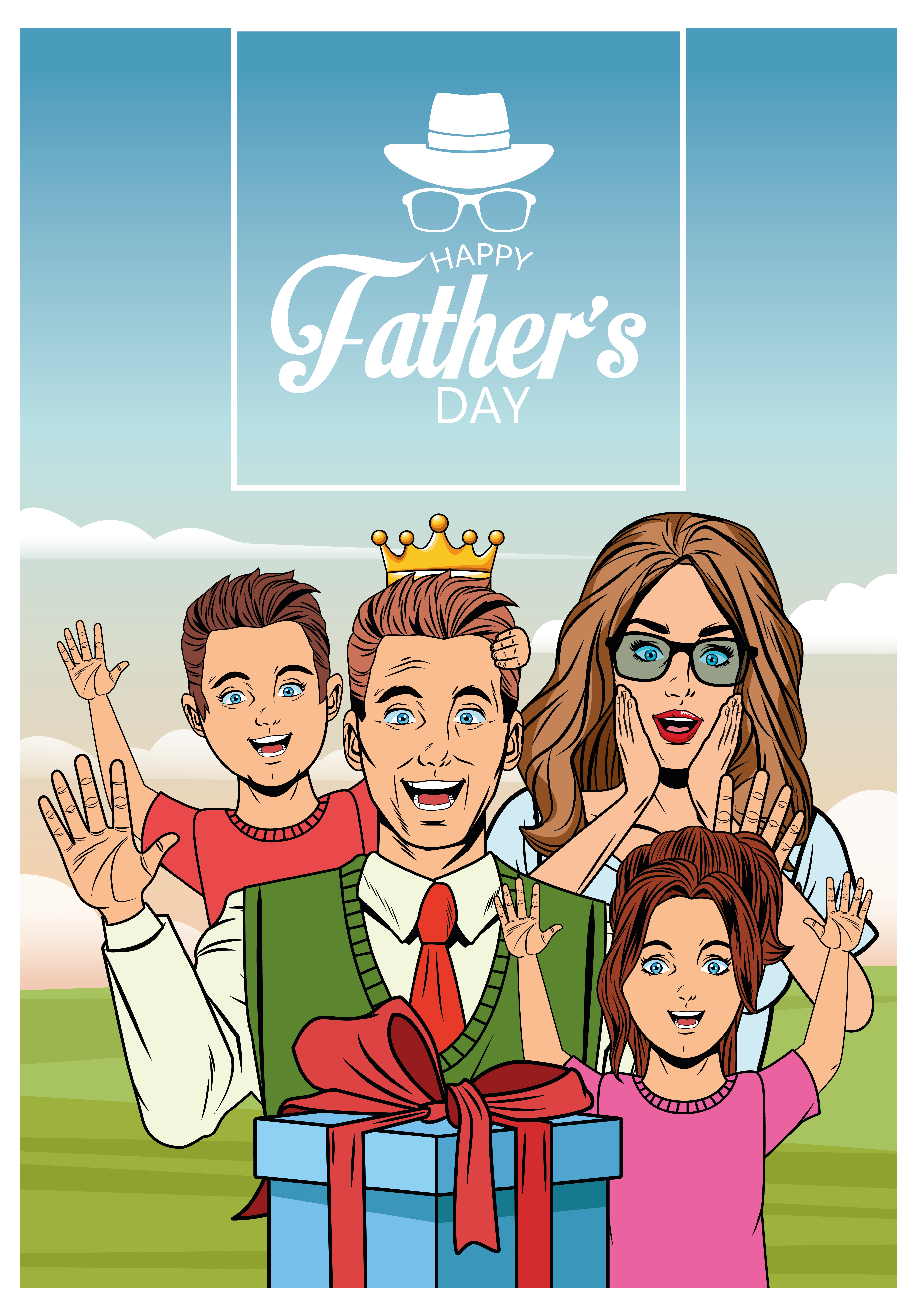 Download Happy fathers day card - Download Free Vectors, Clipart ...