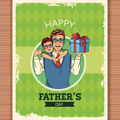 Feliz dia del padre vector