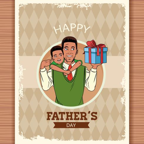 Feliz dia del padre vector