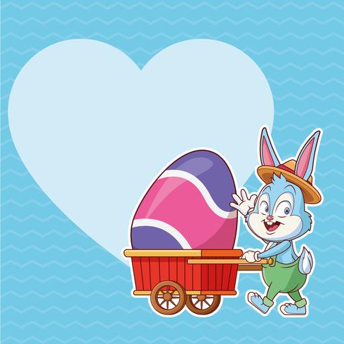 happy easter poster vector