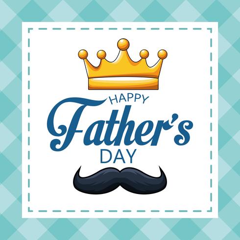 Happy fathers day card vector