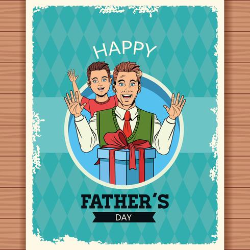 Feliz dia del padre vector