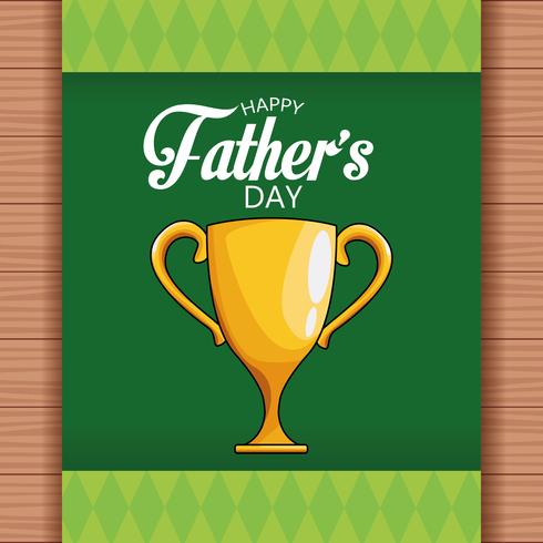 Happy fathers day card vector