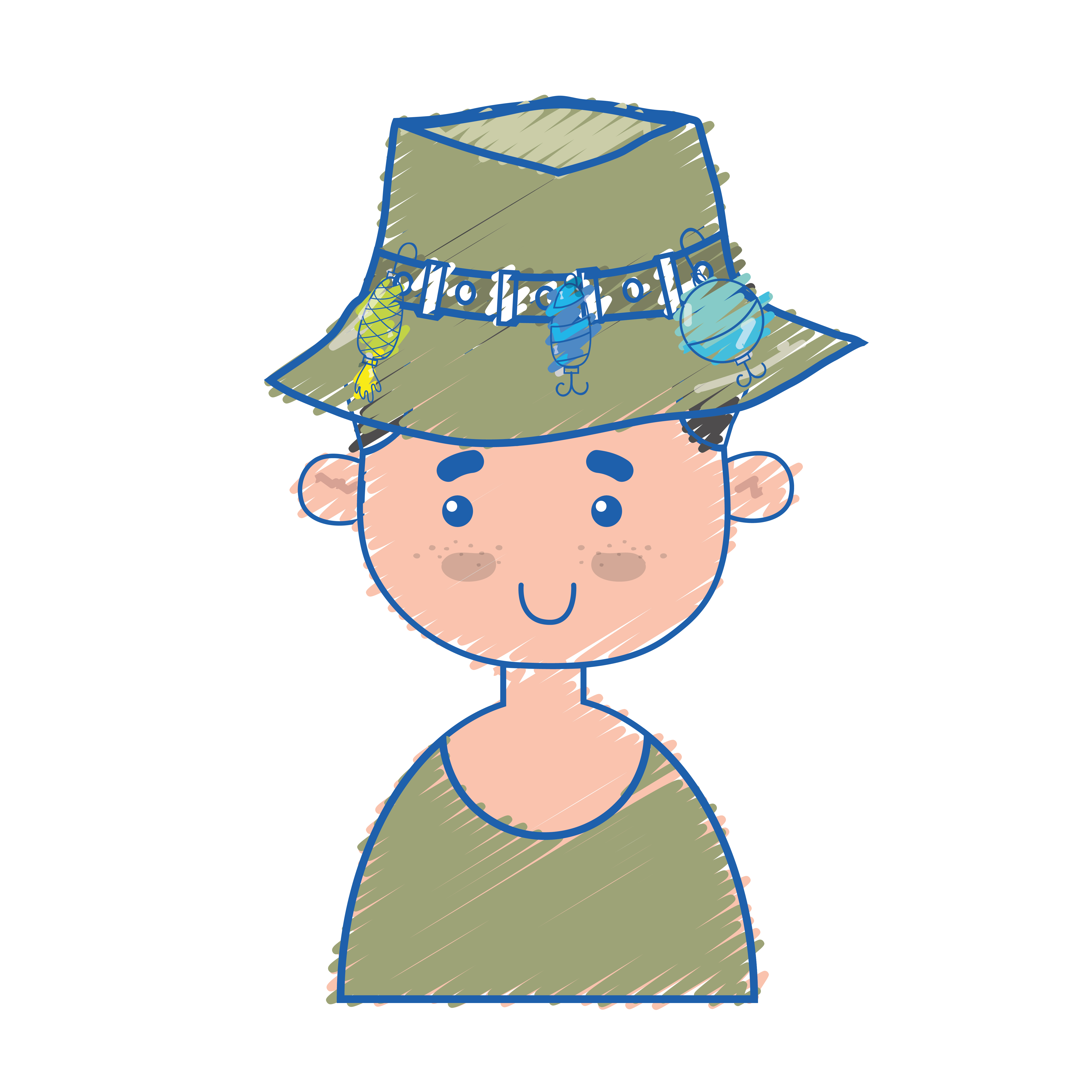 Download fisherman with hat design and funny sport - Download Free ...