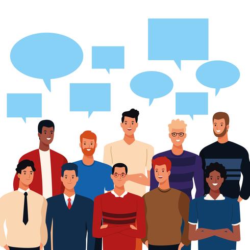 Young people cartoon vector