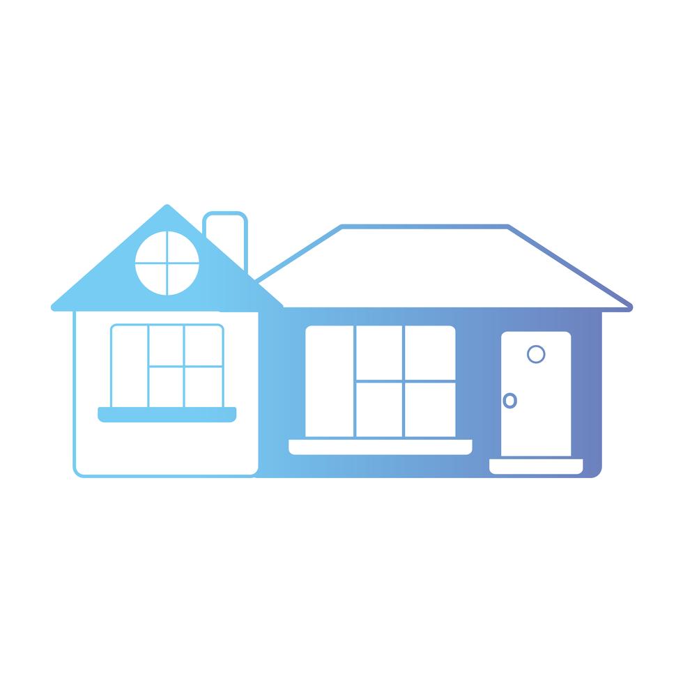 line house with door and window and roof 657741 Vector Art at Vecteezy