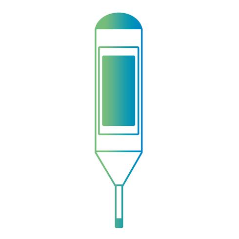 line thermometer object to temperature diagnostic vector