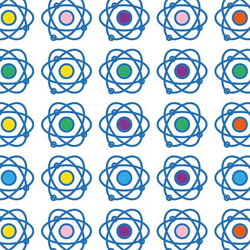 physics orbit atom chemistry education background vector