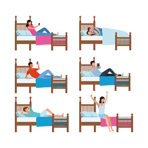 routines at home vector
