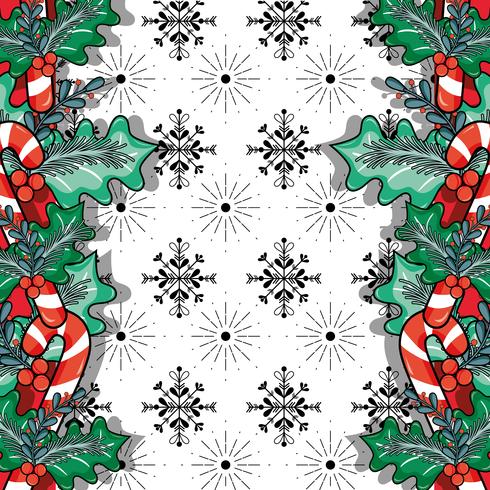 merry christmas decoration design to celebration vector