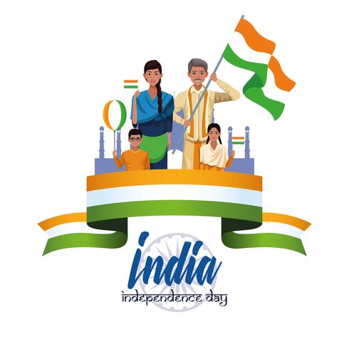 India independence day card vector