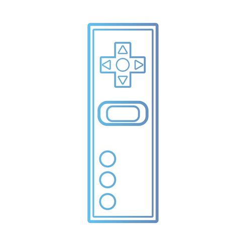 line videogame controller electronic technology vector
