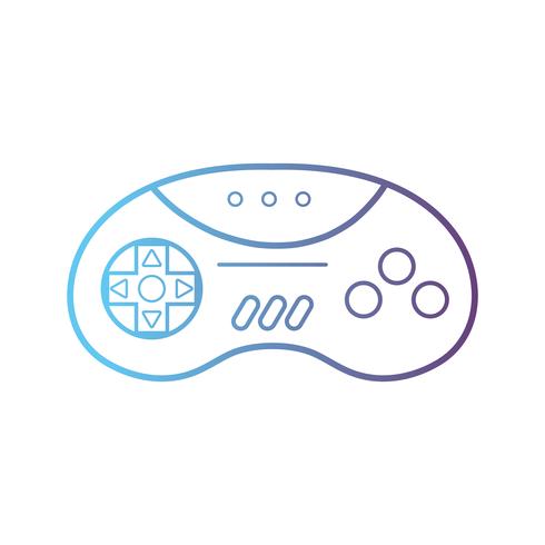 line videogame controller electronic technology vector