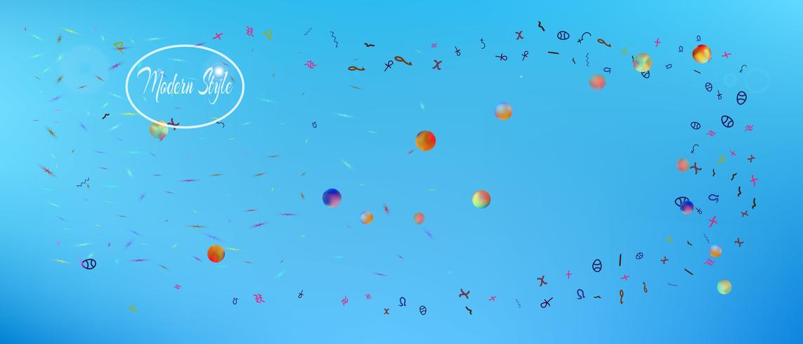 Minimal abstract ultra wide space background  vector