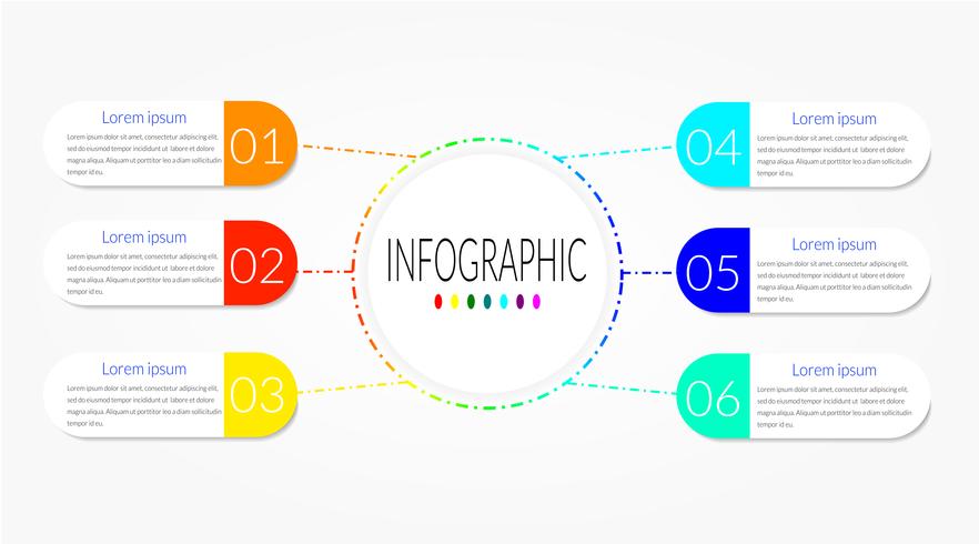 Infografía de línea de tiempo de negocios vector