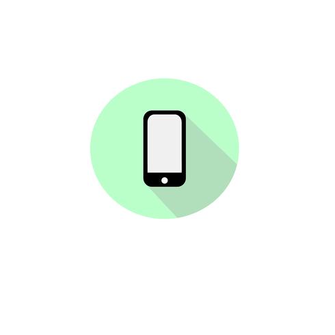 icon smart phone vector