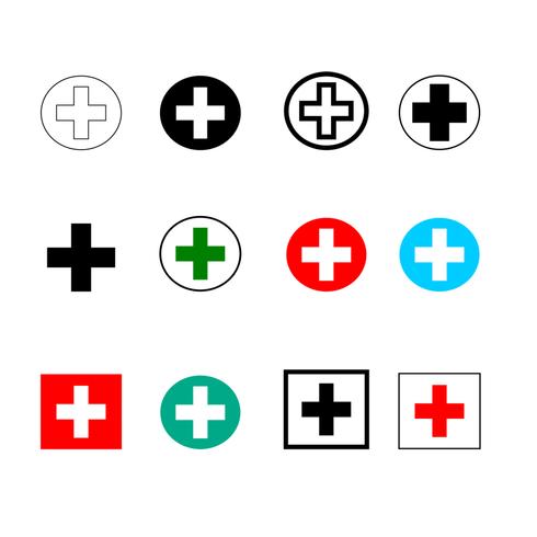 iconos marcas hospital vector