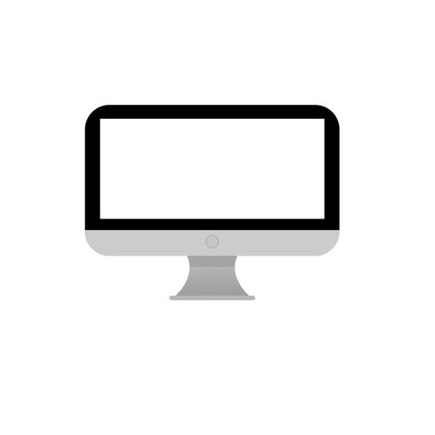 mock up computer vector