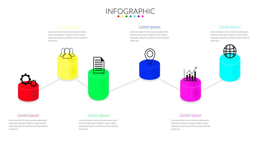 Plantilla de diseño infográfico Podium vector