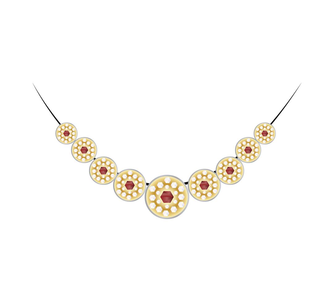 Diamond golden necklace vector 658479 Vector Art at Vecteezy