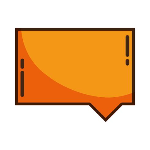 color chat bubble notes text message vector