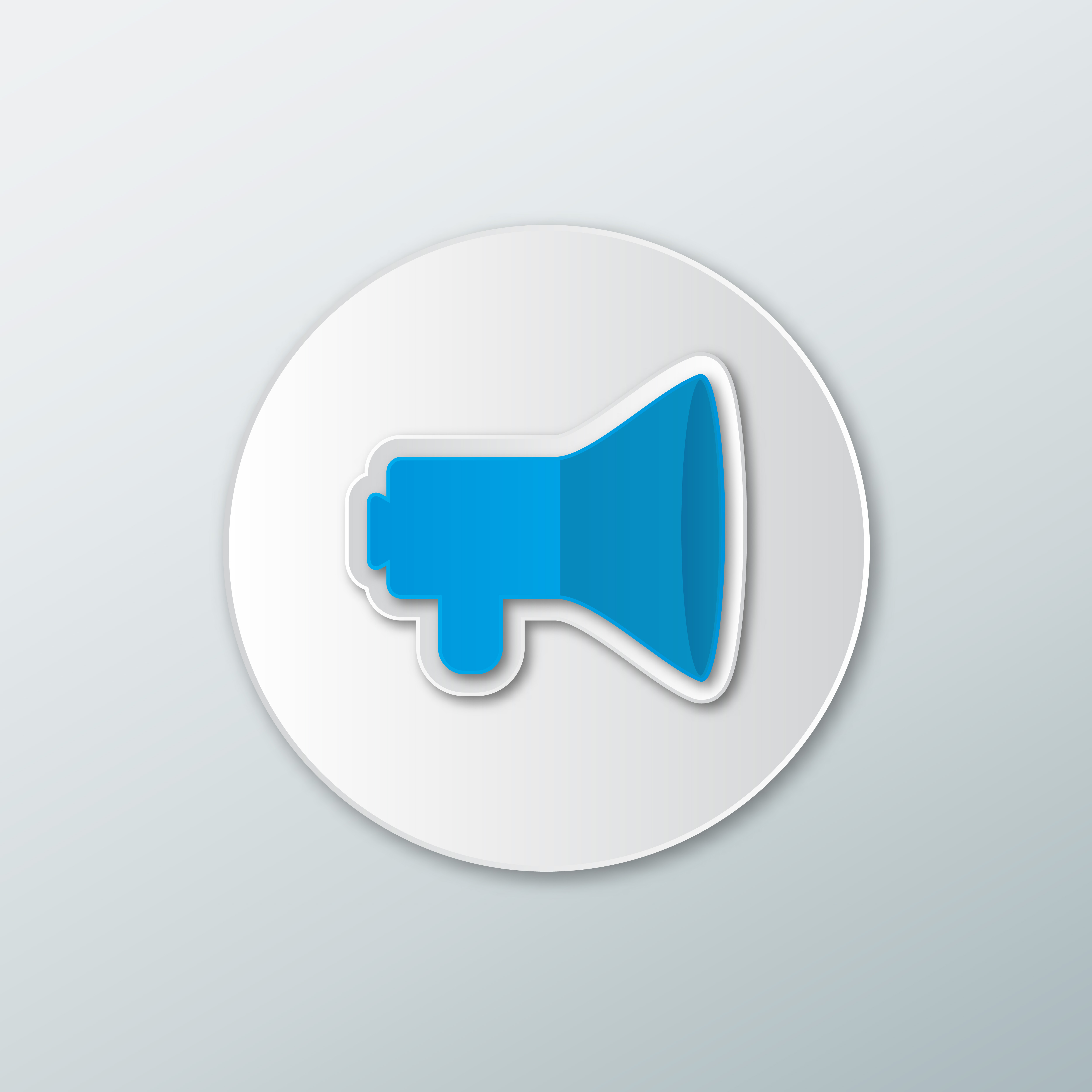 Blue speaker icon 658674 Vector Art at Vecteezy