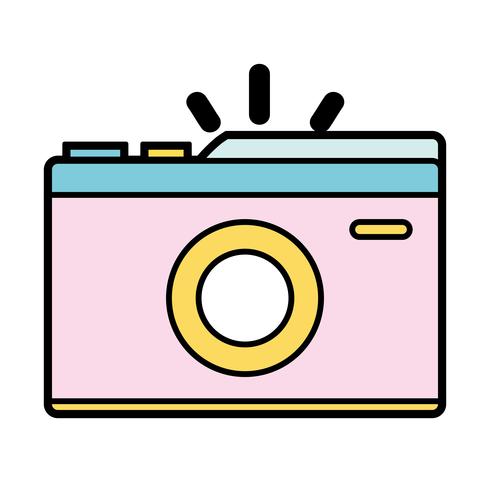 digital camera to take a picture art vector