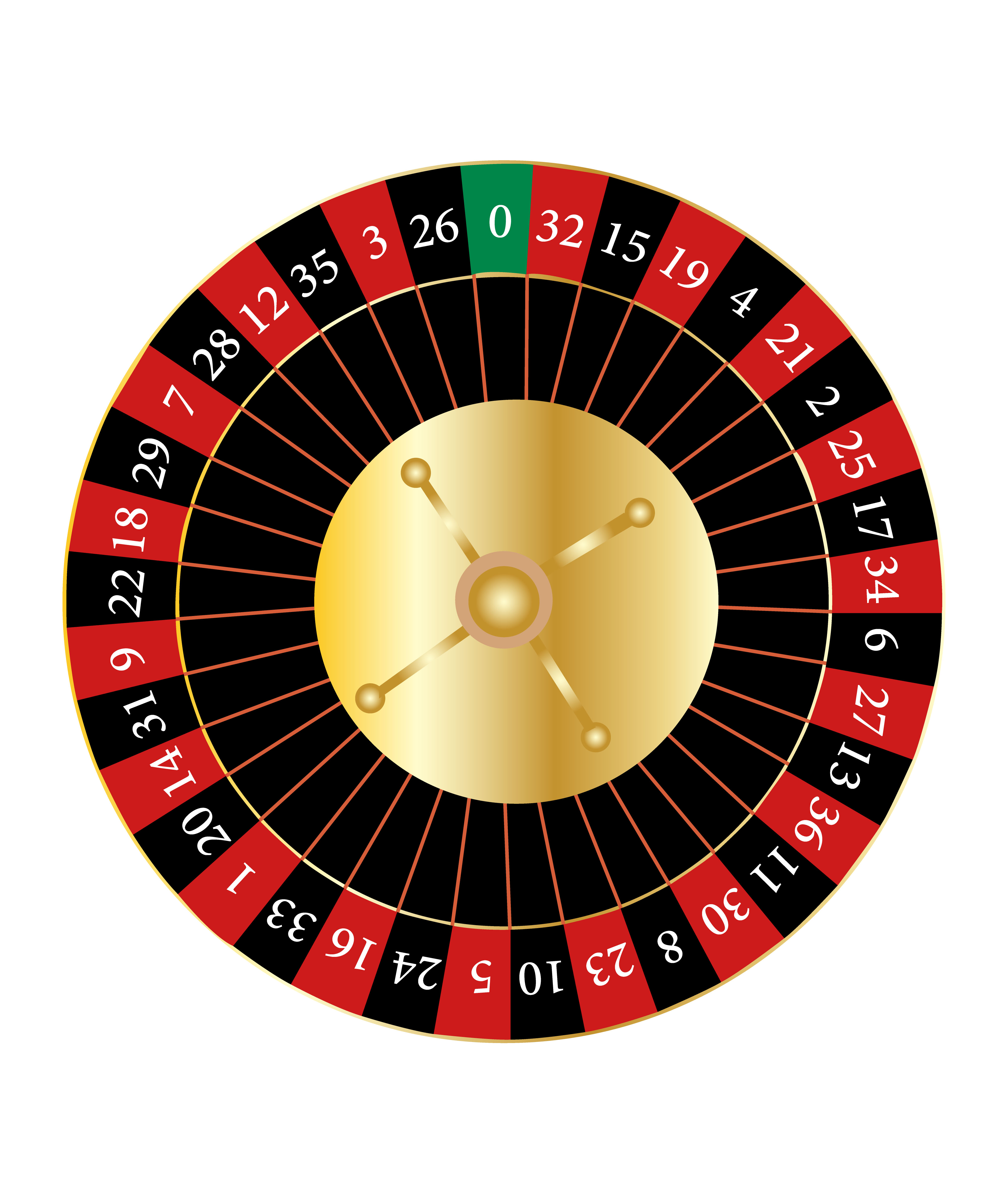 Casino roulette wheel 658761 Vector Art at Vecteezy