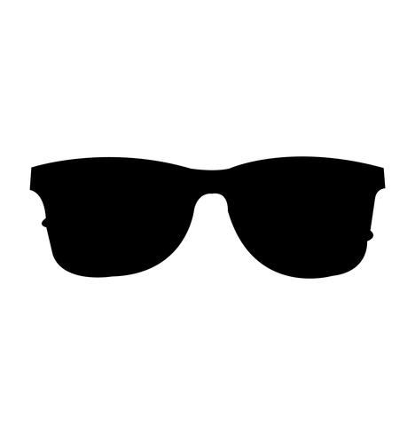 Black shades front vector