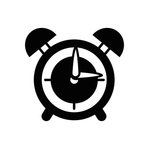 contour round clock alarm object design vector