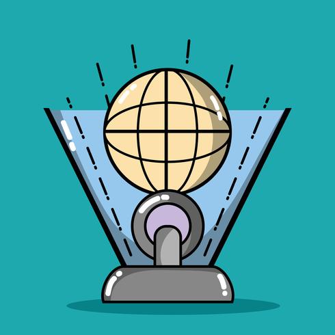 videogame trophy futuristic technology to play vector