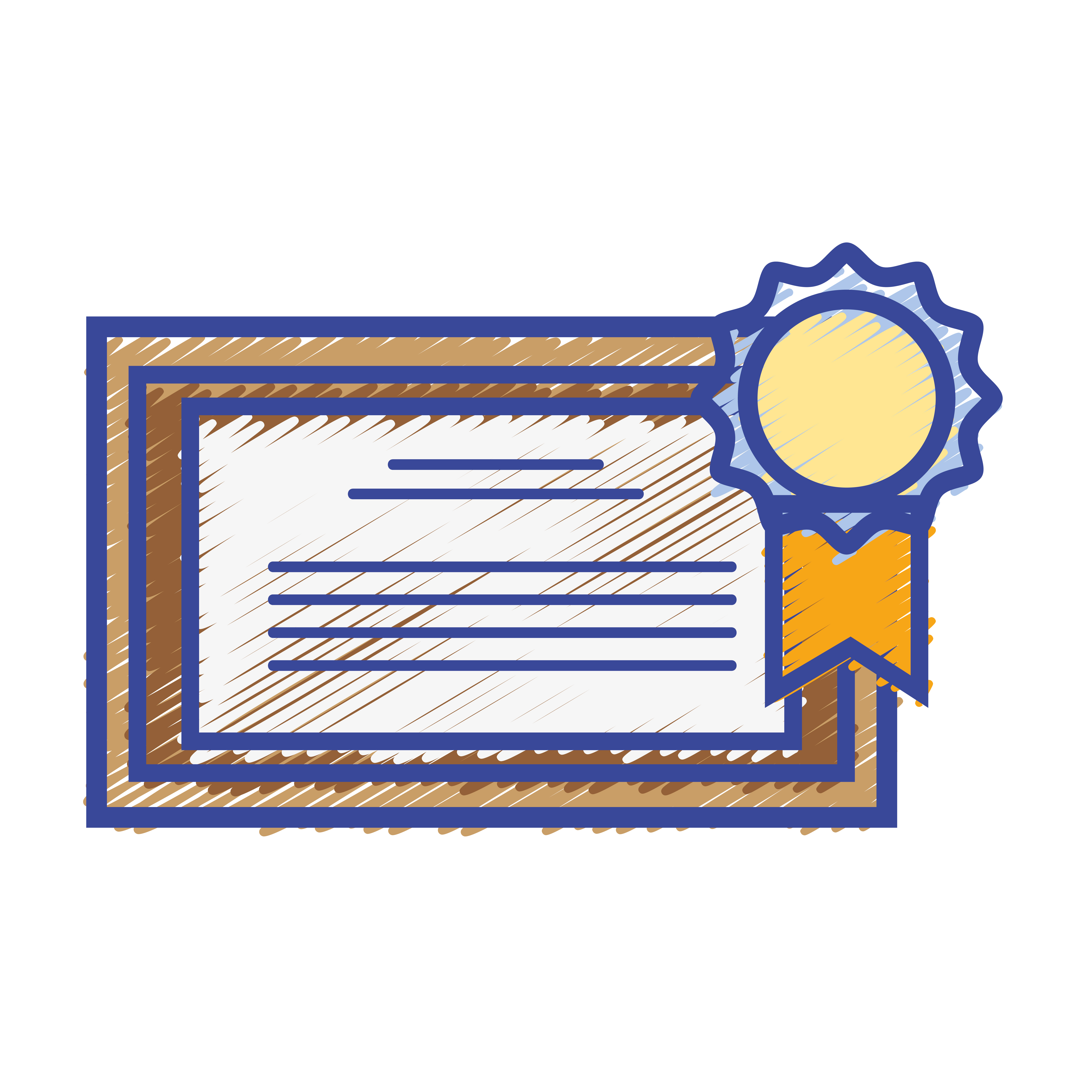 Download graduation diploma certificate with wood frame design 658850 Vector Art at Vecteezy
