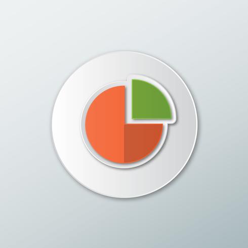pie chart icon  vector