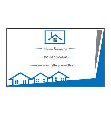 Realtor business card vector