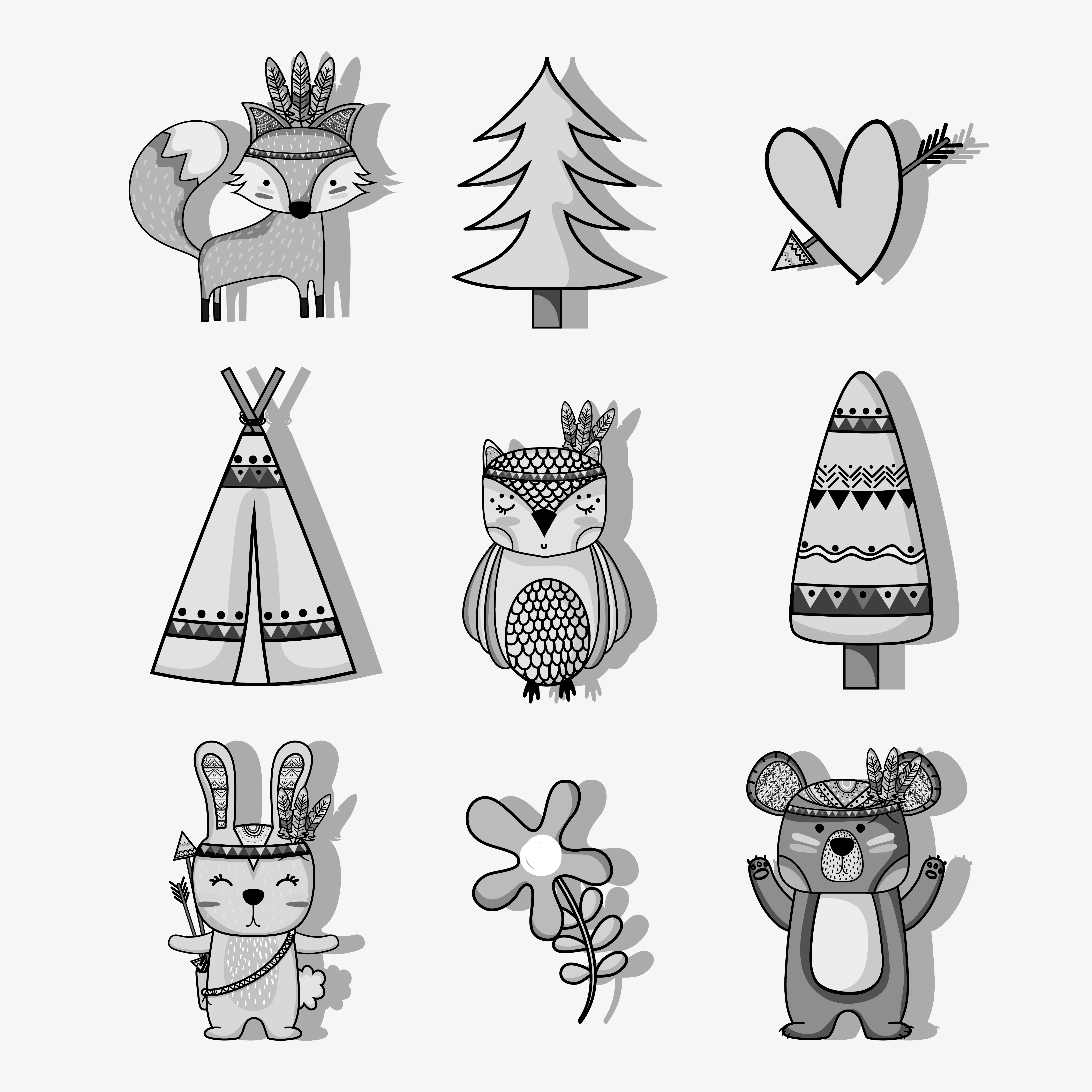 Download Animal Tribal Free Vector Art - (369 Free Downloads)