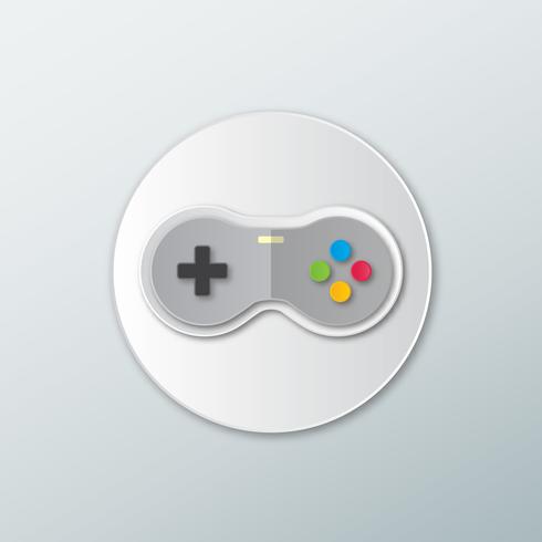 icon joystick para juegos .gamepad. vector