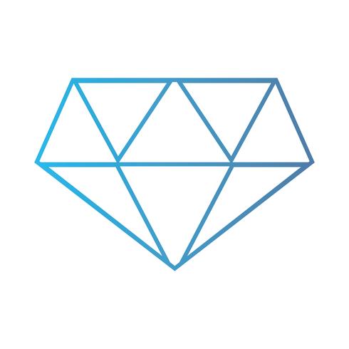 line cute diamond elegant accessory design vector