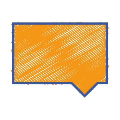 color chat bubble notes text message vector