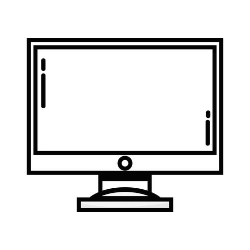 line computer screen electronic technology vector