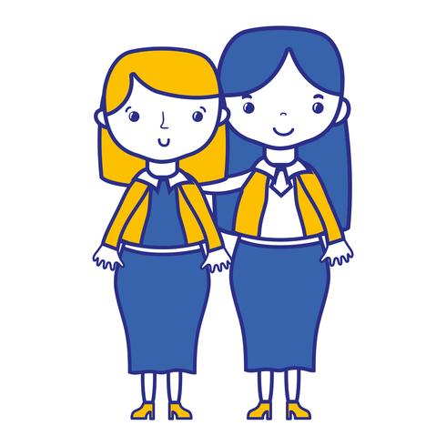 teacher with student to class education lesson vector