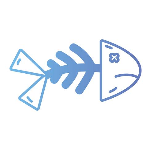 line fish food nutrition food vector
