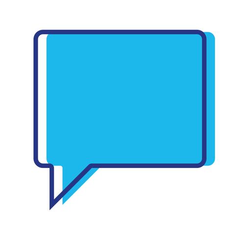 color chat bubble notes text message vector