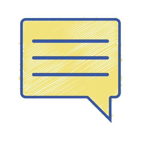color chat bubble notes text message vector