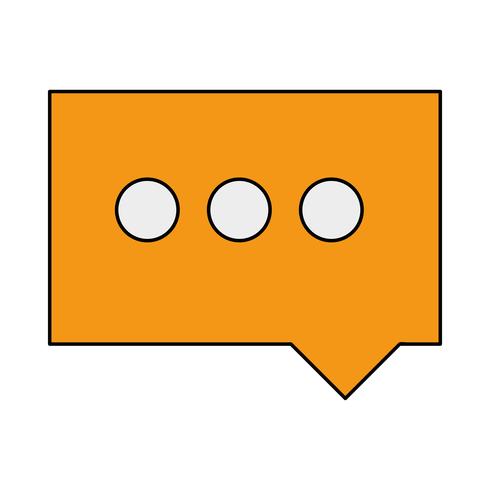 color chat bubble notes text message vector